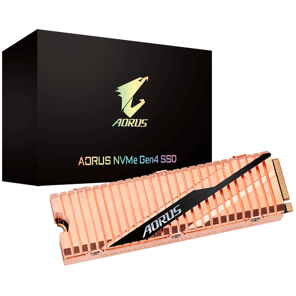 GIGABYTE AORUS Gen4 SSD 500GB M.2 2280PCパーツ