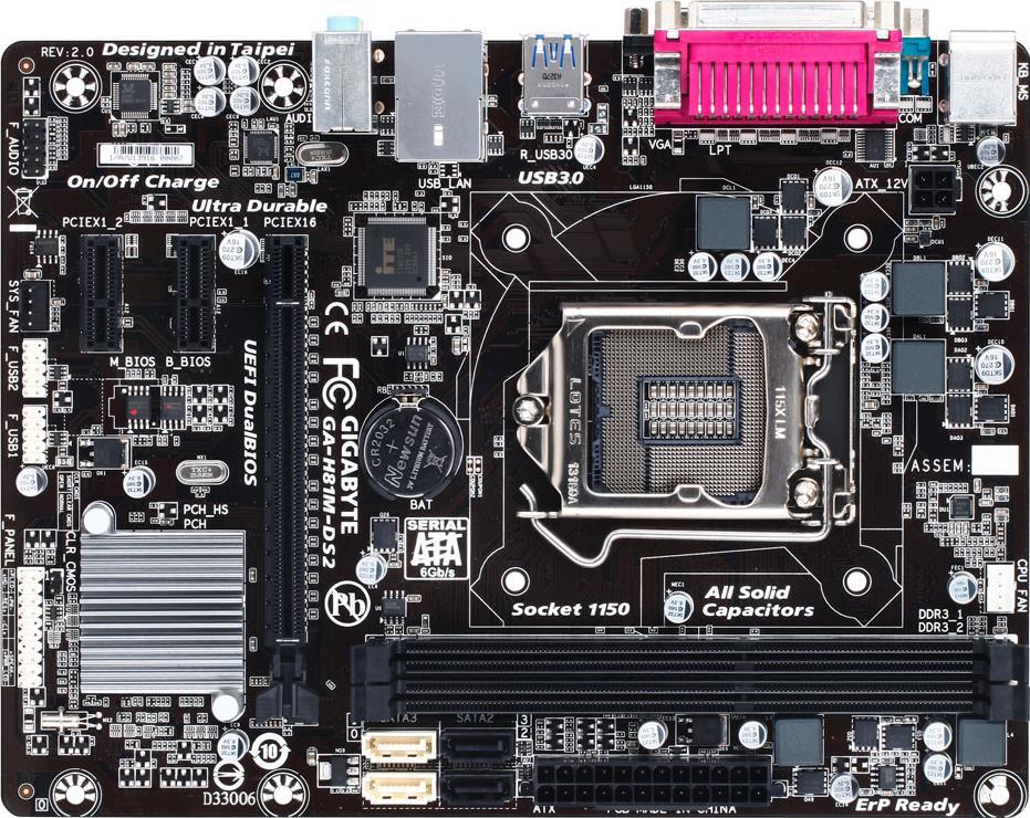 GA-H81M-DS2 (Rev. 2.0) Anakart Teknik Özellikler - GIGABYTE Turkey