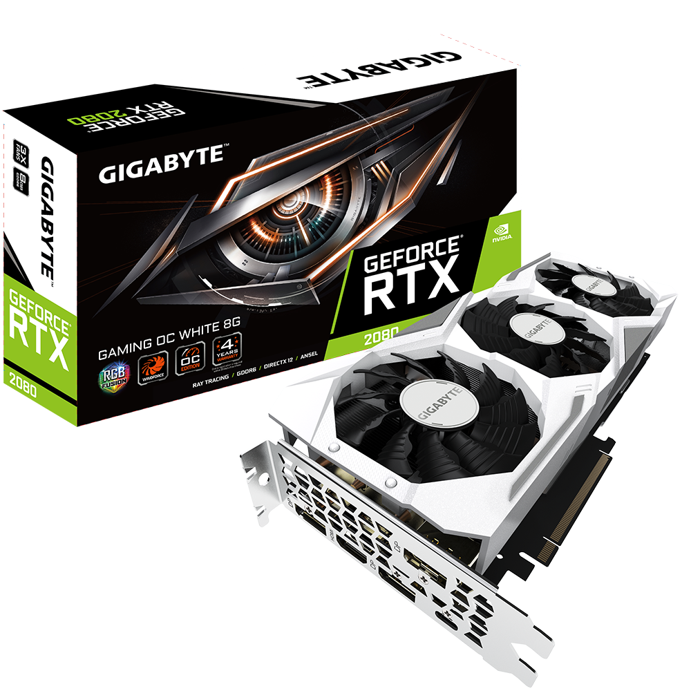 GeForce RTX™ 2080 GAMING OC WHITE 8G｜AORUS - GIGABYTE Россия