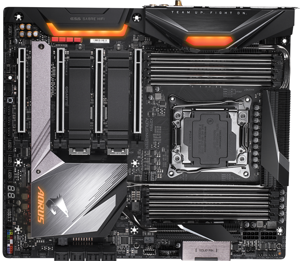 【中古】「非常に良い」GIGABYTE X299X AORUS MASTER マザーボード [Intel X299チップセット搭載] MB4861 X299X AORUS MASTER (Rev. 1.x) マザーボード - GIGABYTE Japan