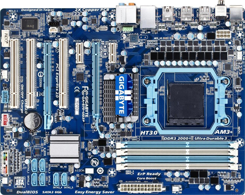 اللوحة الرئيسية - GA-870-UD3P