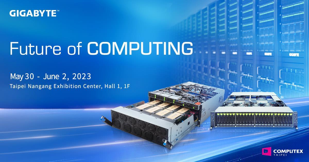 GIGABYTE to Introduce Leading-Edge AI Solutions and Computers at COMPUTEX 2023, Unveiling “Future of COMPUTING”