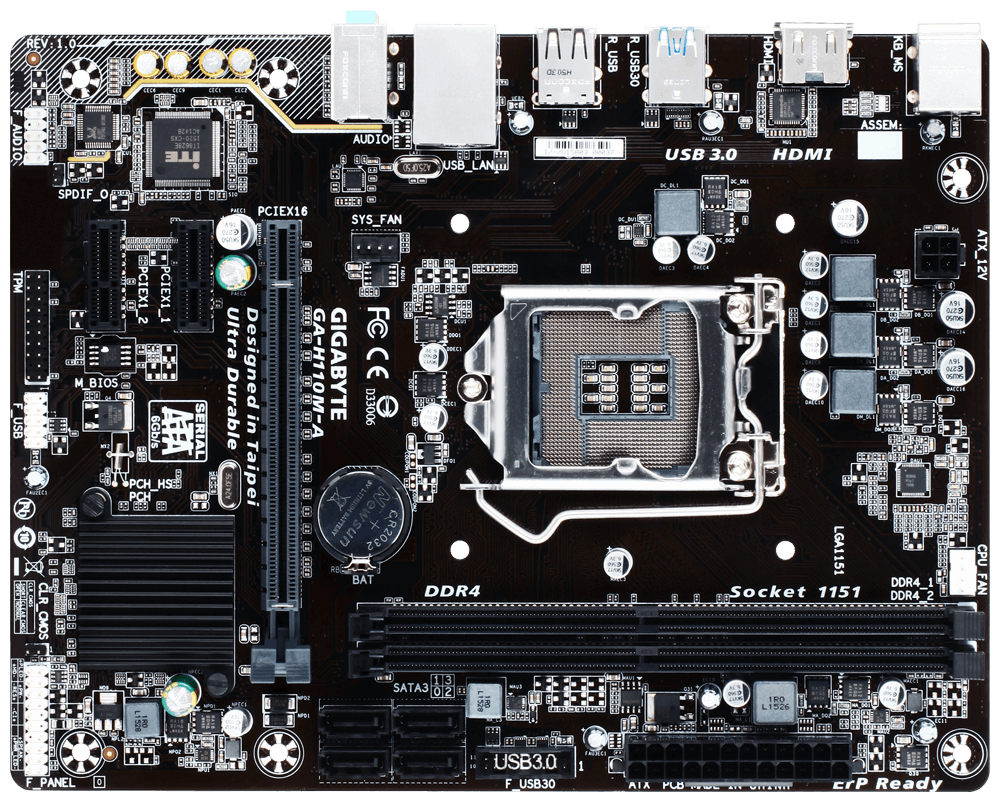 GA-H110M-M.2 (rev. 1.0) Key Features