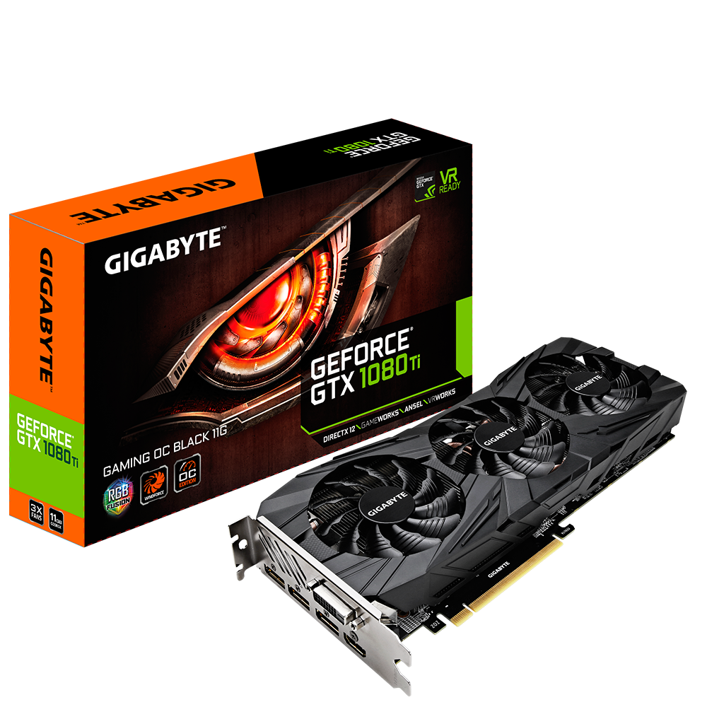 GeForce GTX 1080 Ti Gaming OC BLACK 11G Gallery Graphics Card