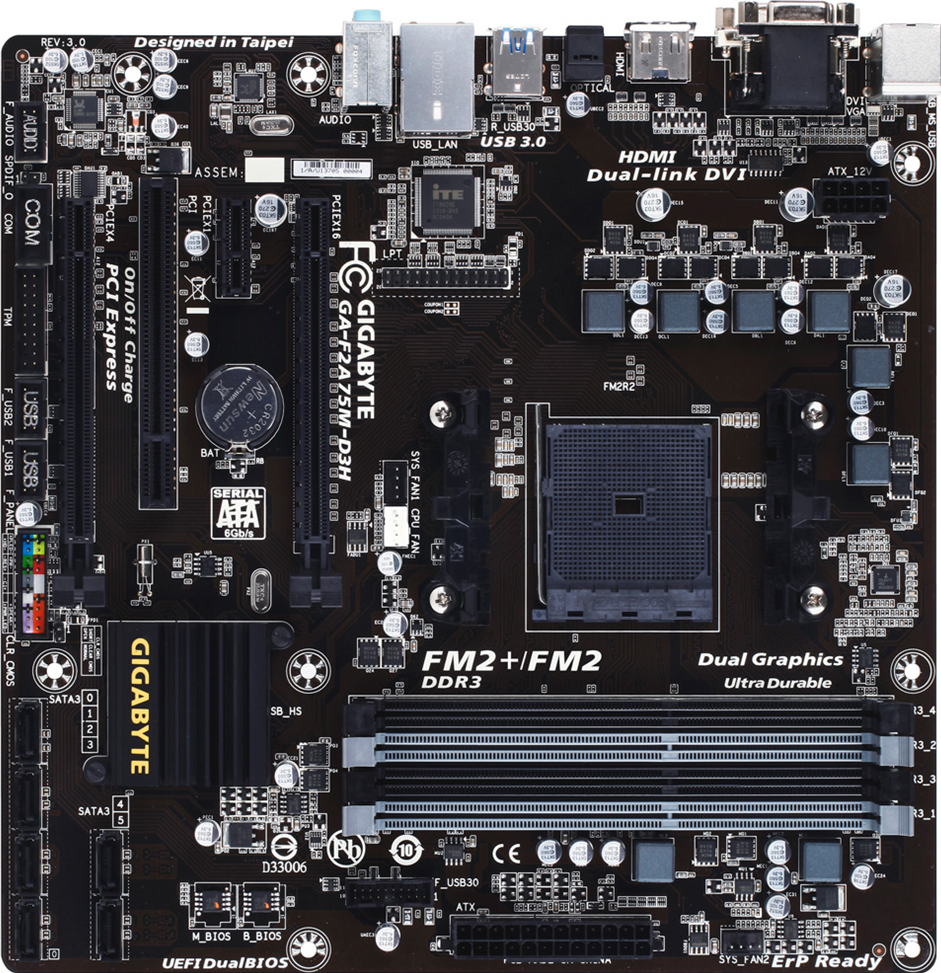 GA-F2A75M-D3H (Rev. 3.0) マザーボード - GIGABYTE Japan