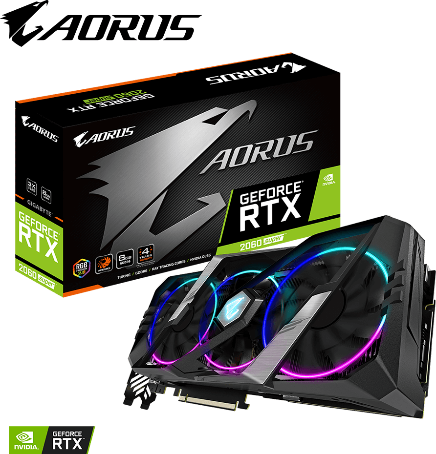AORUS GeForce® RTX 2060 SUPER™ 8G (Rev. 2.0) Graphics Card