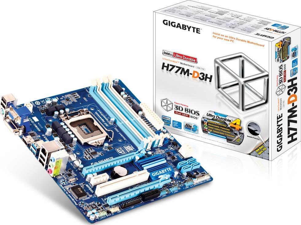 Mainboards - GA-H77M-D3H