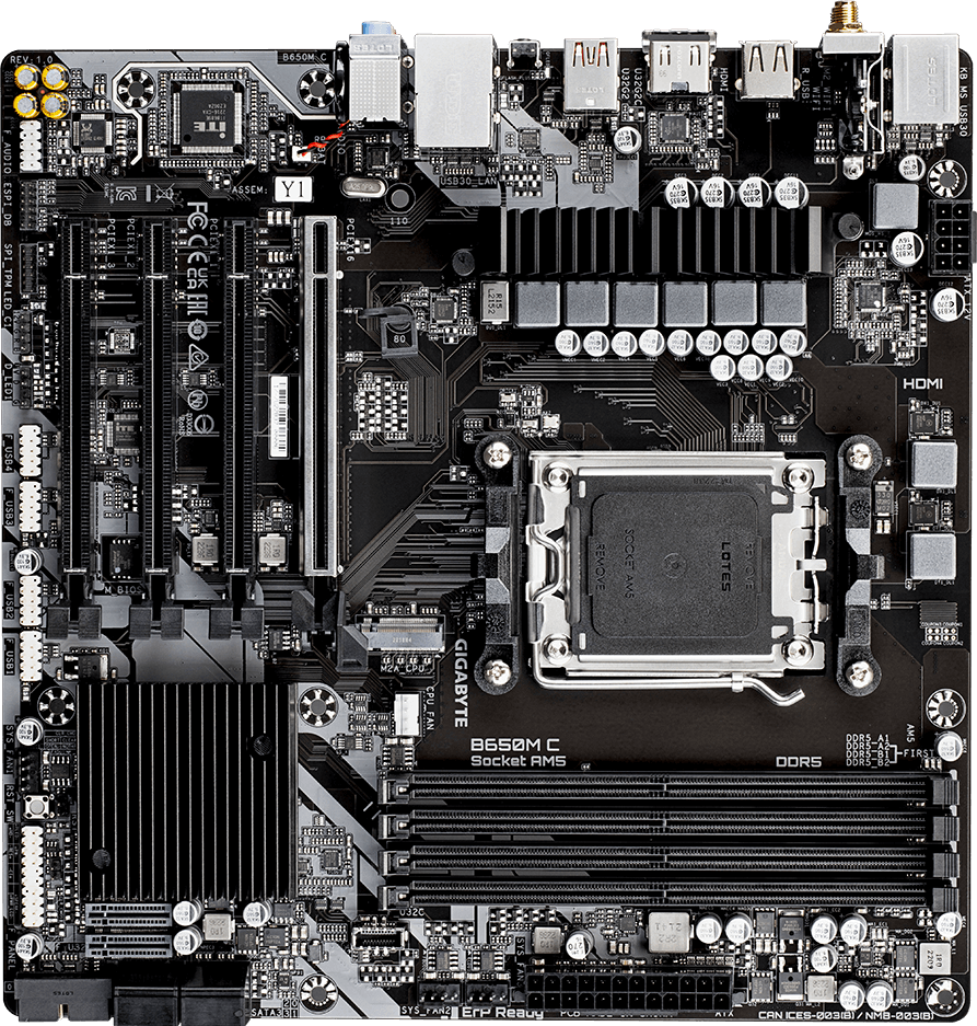 B650M C (Rev. 1.0) Motherboard - GIGABYTE Global