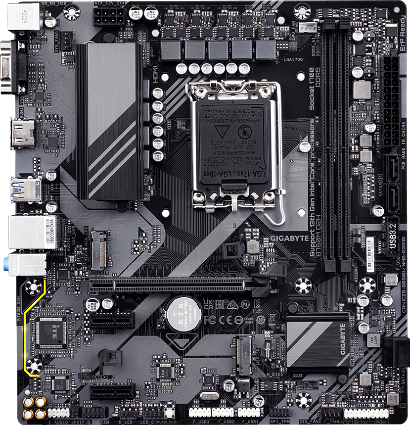 B760M D2H (Rev. 1.0) - GIGABYTE Global