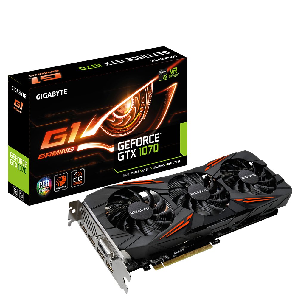 GeForce® GTX 1070 G1 Gaming 8G (rev. 2.0) Gallery | Graphics Card