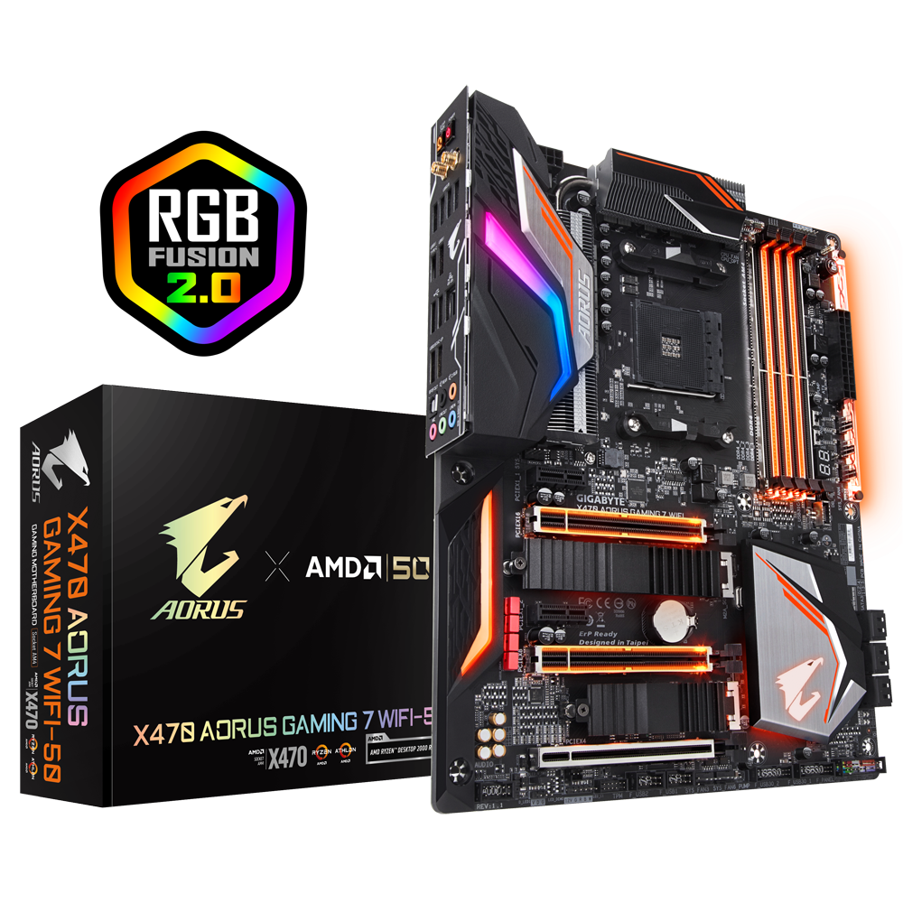 X470 AORUS GAMING 7 WIFI-50 (rev. 1.1) Key Features | Motherboard