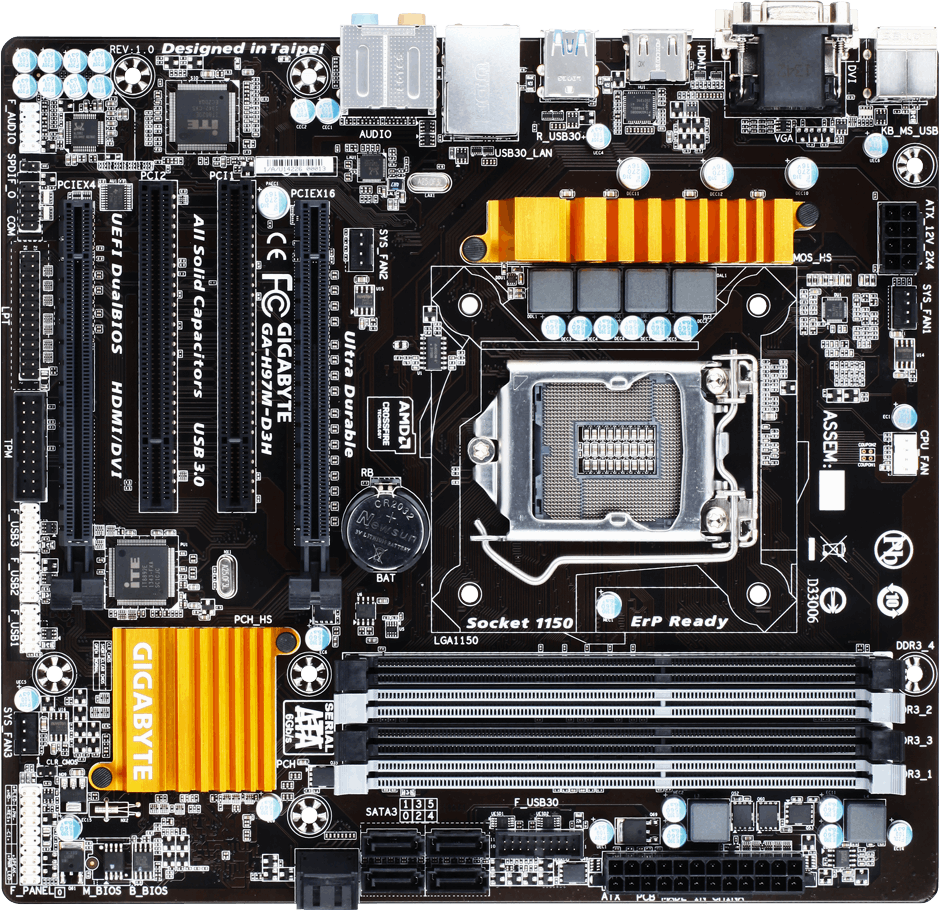 GA-H97M-D3H (Rev. 1.0) マザーボード - GIGABYTE Japan