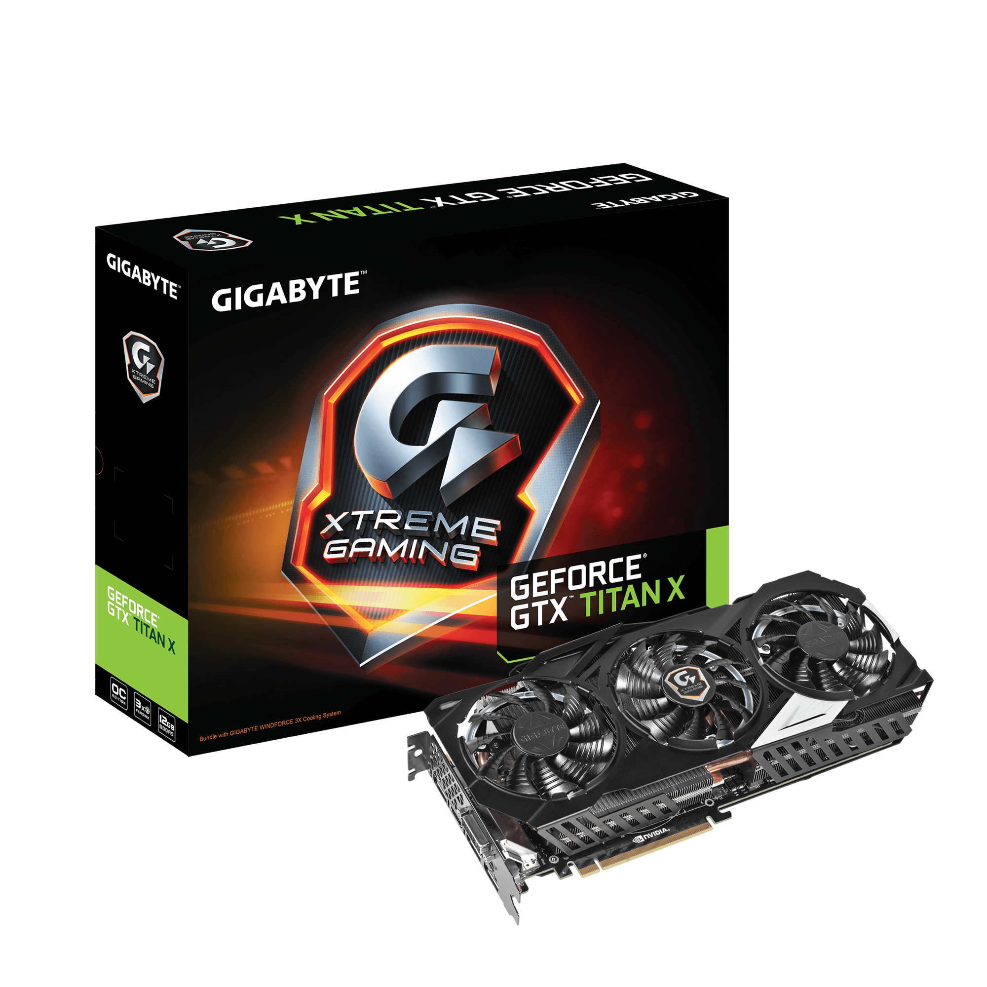 GIGABYTE ビデオカード GTX TITAN X搭載 GV-NTITANXD5-12GD-B-