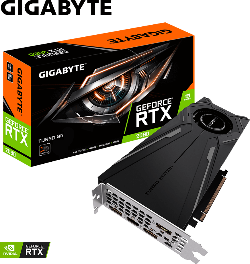 グラフィックボード・グラボ・ビデオカード GIGABYTE GeForce RTX2080 8G GeForce RTX™ 2080 TURBO 8G グラフィックスカード - GIGABYTE Japan