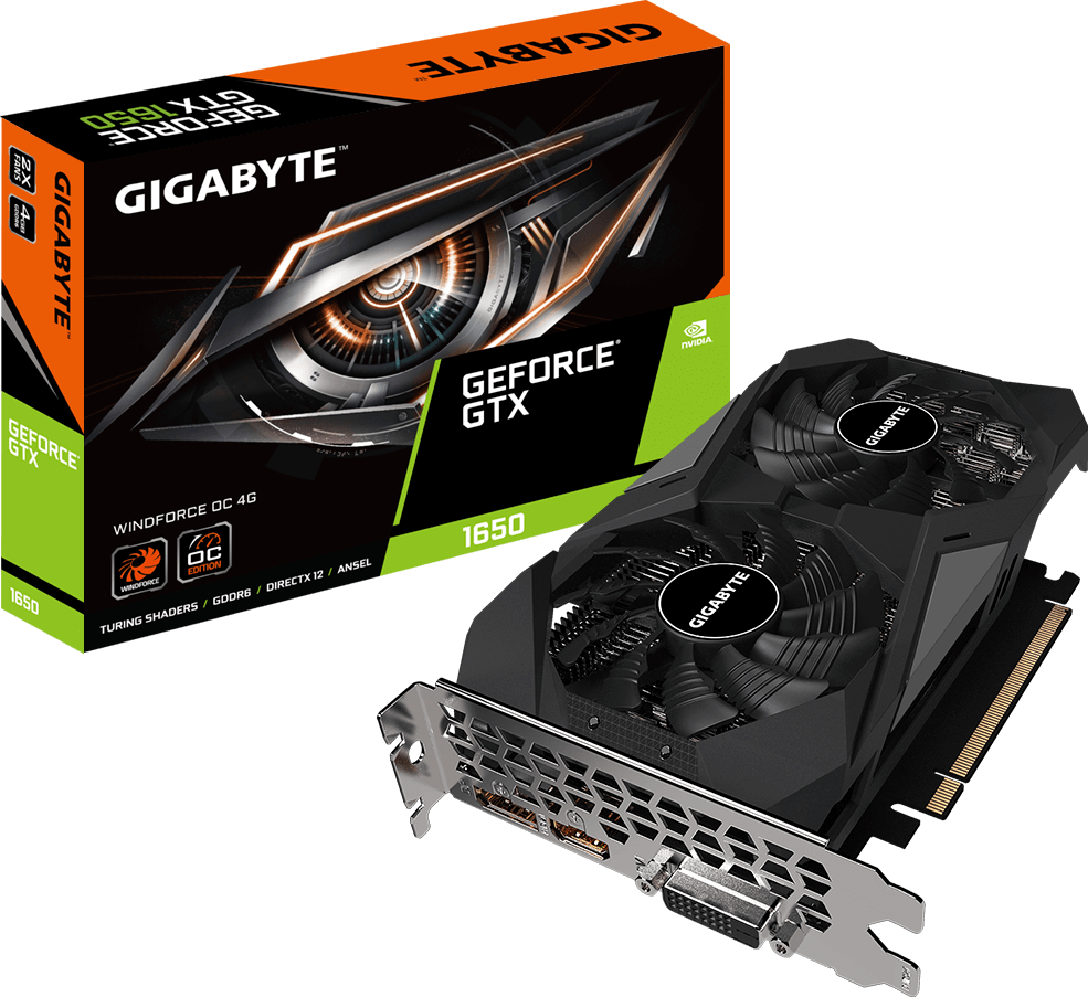 Card đồ họa - GeForce® GTX 1650 D6 WINDFORCE OC 4G