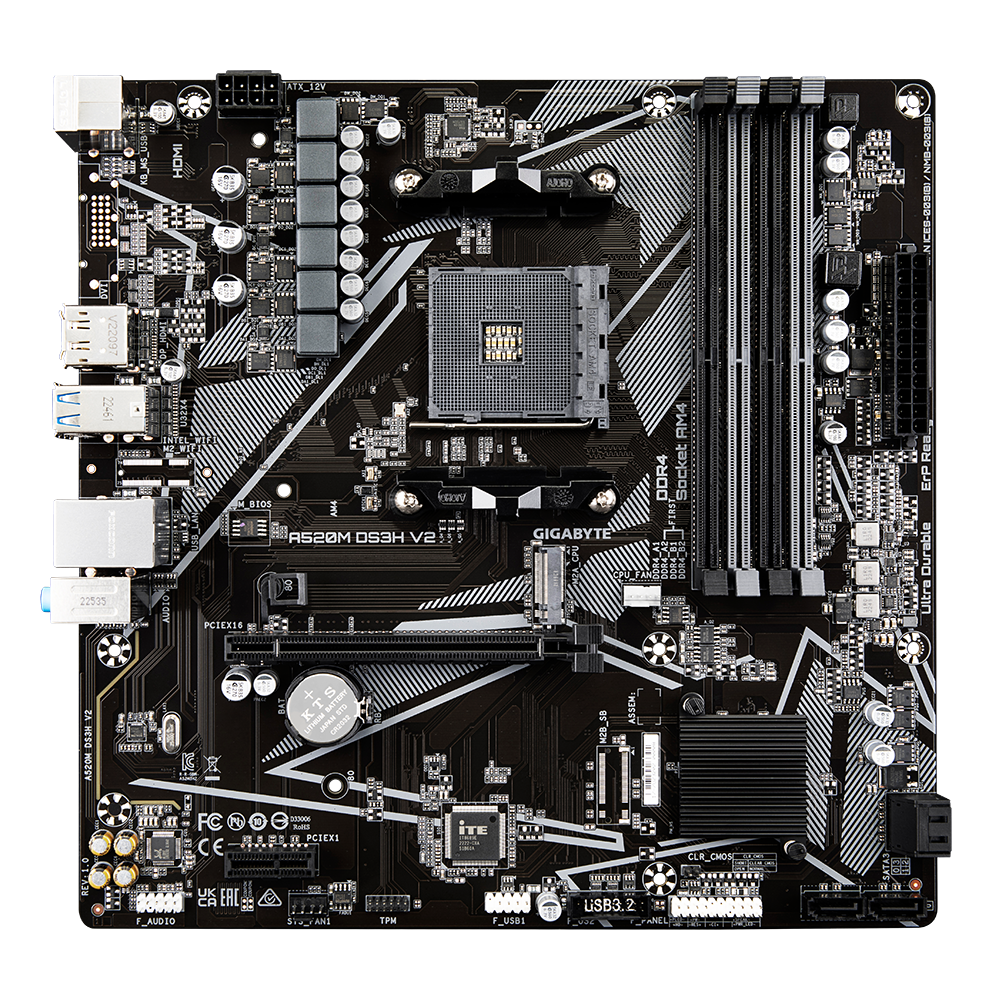 GIGABYTE MOTHERBOARD A520M DS3H PCIe X4 RGB FUSION Smart, 60% OFF