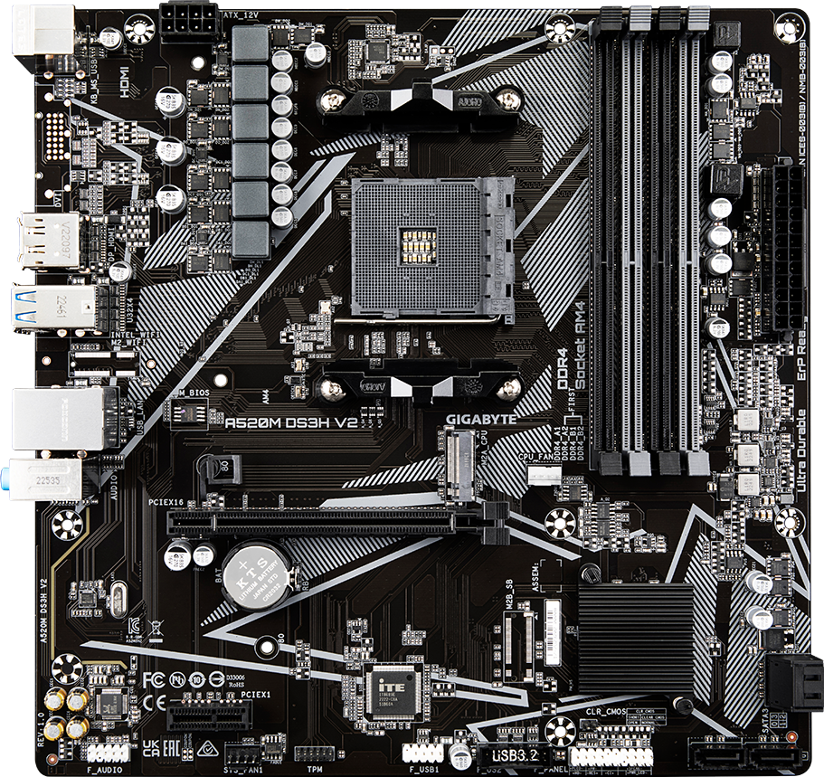 A520M DS3H V2 (Rev. 1.0) Motherboard - GIGABYTE United States