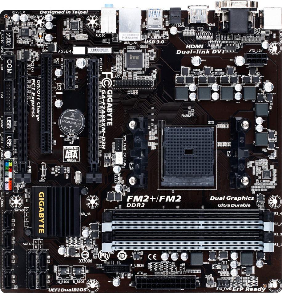 GA-F2A88XM-D3H (Rev. 3.0) マザーボード - GIGABYTE Japan