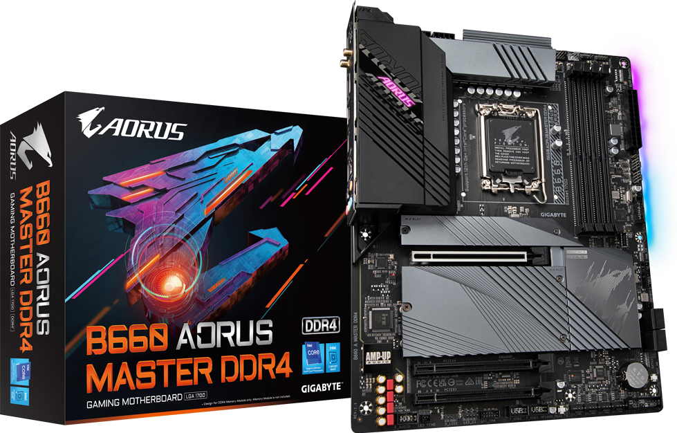 マザーボード GIGABYTE B660 AORUS MASTER LGA1700 DDR5 GIGABYTE、インテルB660チップ搭載DDR5対応ゲーミングマザーボード