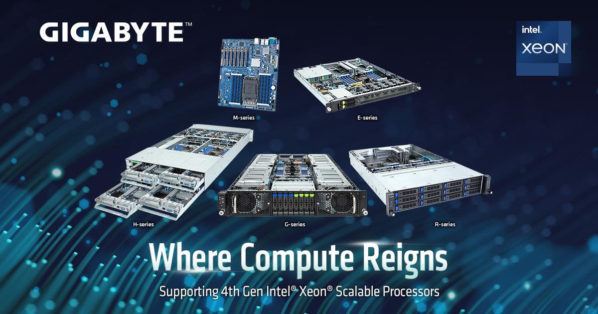 Giga Computing, 4세대 Intel Xeon Scalable 프로세서용 GIGABYTE 서버 포트폴리오 발표