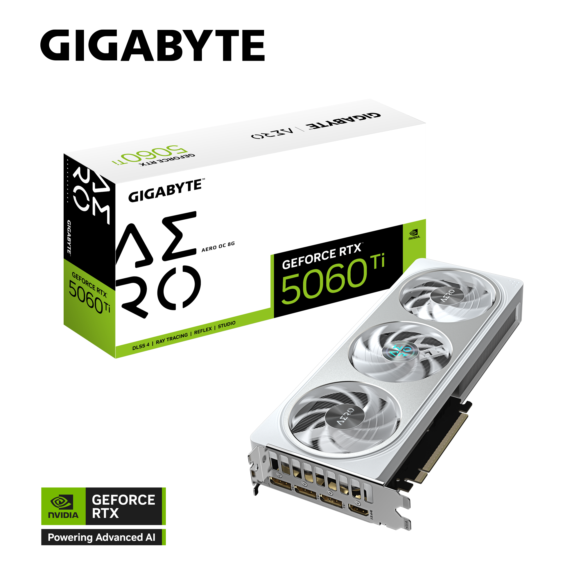 GeForce RTX™ 5060 Ti AERO OC 8G｜AORUS - GIGABYTE Brasil