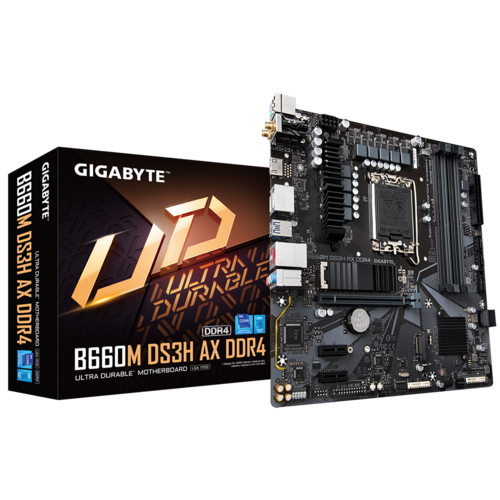 Carte Mère Gigabyte B760M DS3H AX DDR4 DDR4 LGA 1700 Intel