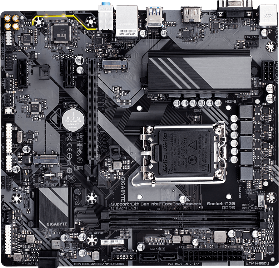 B760M D2H (Rev. 1.0) - GIGABYTE Global