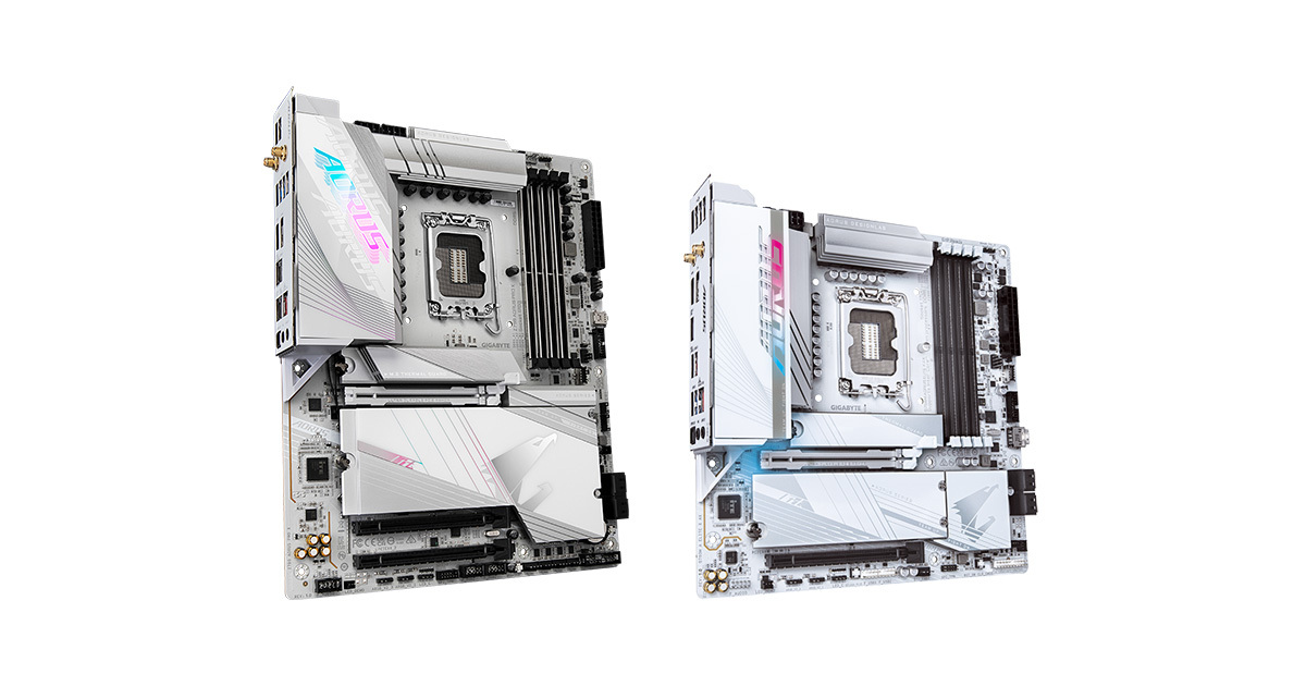 GIGABYTE lança duas elegantes placas-mãe brancas, com suporte para processadores Intel® Next-Gen