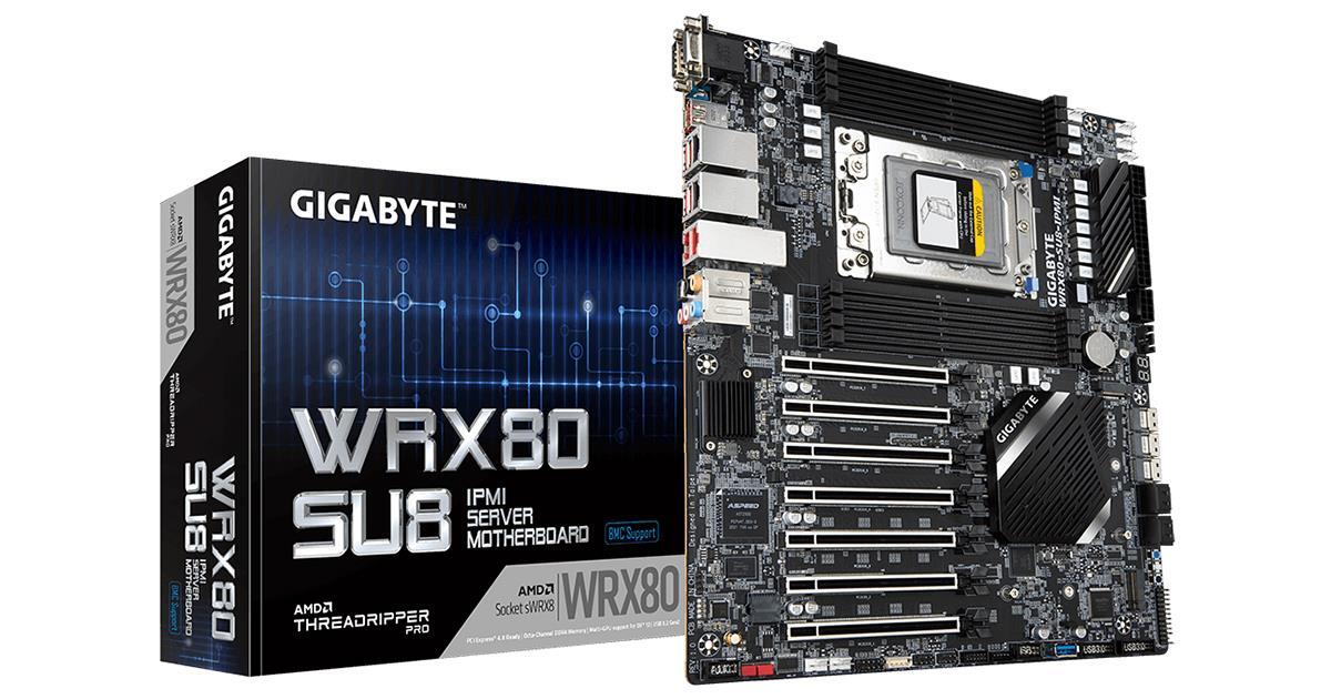 جيجابايت تطلق اللوحة الرئيسية WRX80 لمراكز الأبحاث المتطورة و محطات العمل لمعالجاتAMD Ryzen™ Threadripper™ PRO - اللوحة الجديدة WRX80-SU8-IPMI
