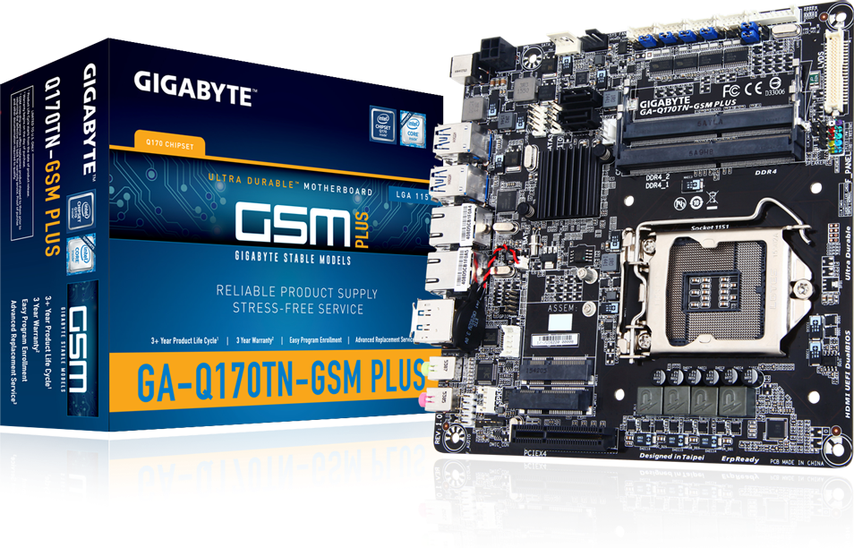 Motherboard - GA-Q170TN-GSM PLUS