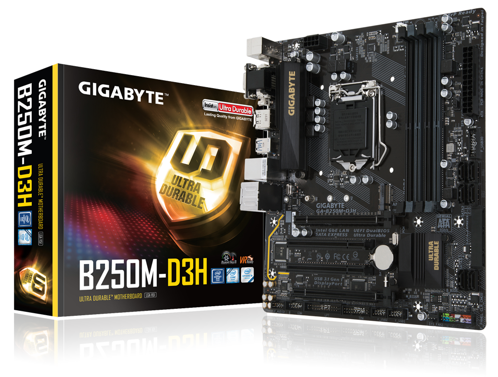 GA-B250M-D3H (rev. 1.0) Key Features | Motherboard - GIGABYTE Global