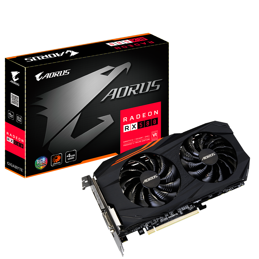 AORUS Radeon RX580 4G rev. 1.0 1.1 Key Features Graphics Card