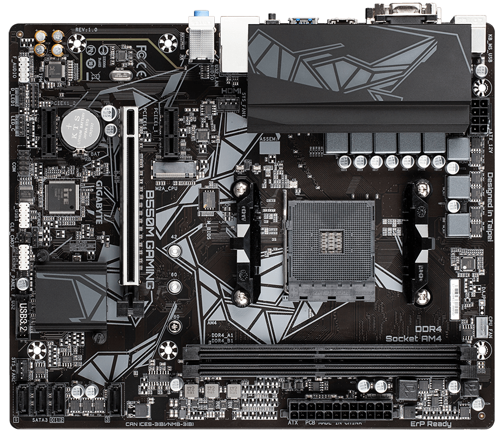 MSI B550 Gaming Plus ATX AM4 Motherboard, Supports 3rd Gen AMD