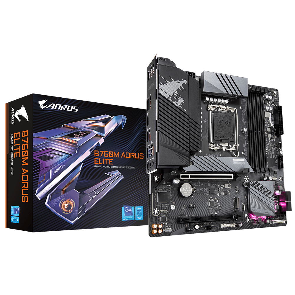 Placa madre Gigabyte Aorus B760m Elite Lga 1700 Matx DDR5