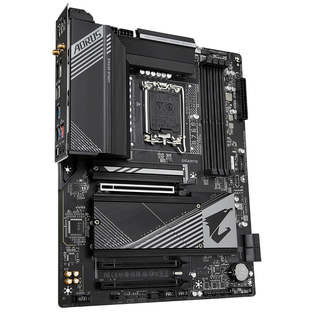 マザーボード GIGABYTE B760M AORUS ELITE AX DDR4 B760M AORUS ELITE AX (rev. 1.2/1.3) Key Features