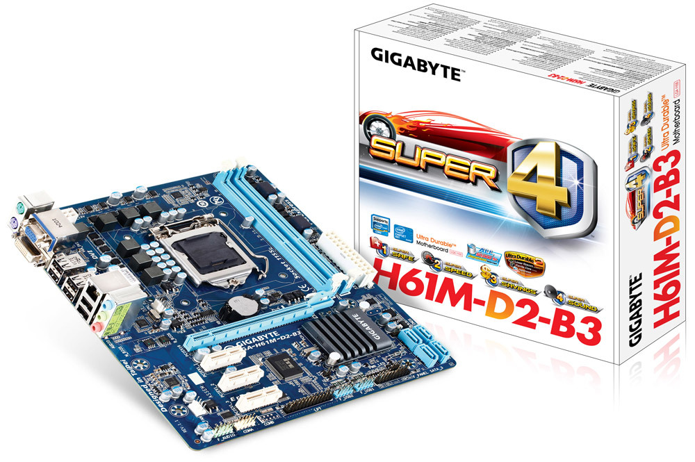 Как подключить материнскую плату gigabyte ga h61m d2 b3