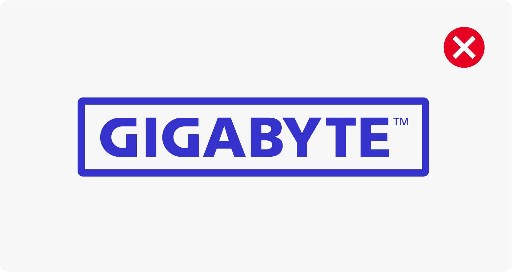 Do not place the logo in a shape or container