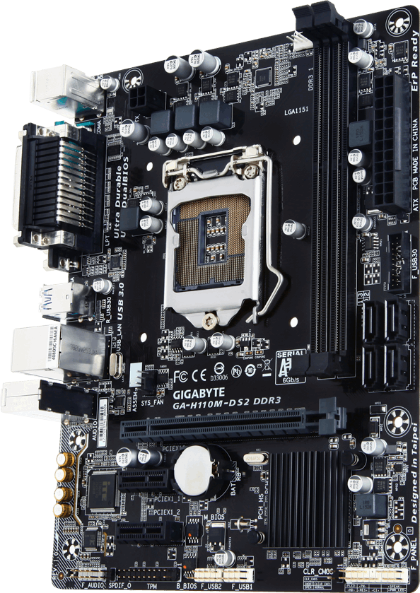 GA-H110M-DS2 DDR3 (Rev. 1.0) マザーボード スペック - GIGABYTE Japan