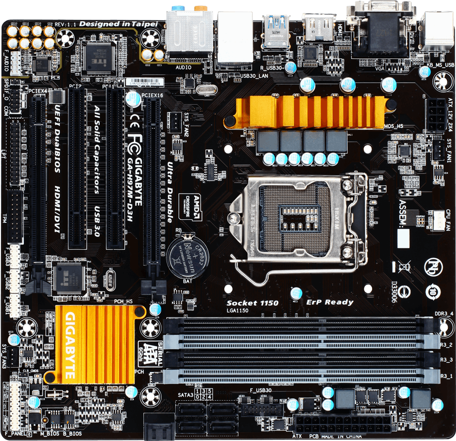 GA-H97M-D3H (Rev. 1.1) Placas-mãe Especificações - GIGABYTE Brazil
