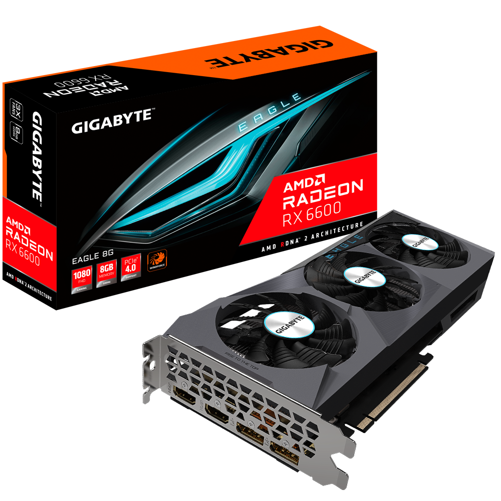 Radeon™ RX 6600 EAGLE 8G Key Features | Graphics Card - GIGABYTE