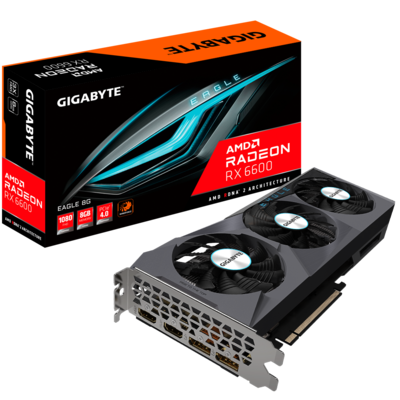 RADEON RX6600 8GB GV-R66EAGLE-8GD おまけ付き Radeon™ RX 6600 EAGLE 8G Key Features | Graphics Card - GIGABYTE