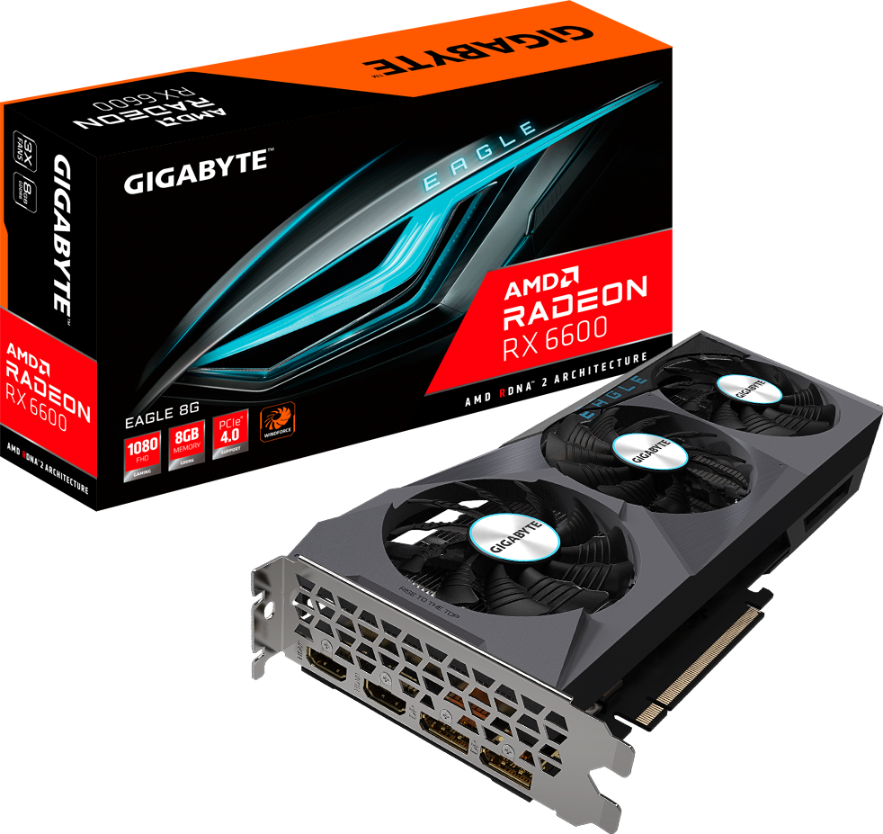 【極美品】GIGABYTE Radeon RX 6600 EAGLE 8G 29987