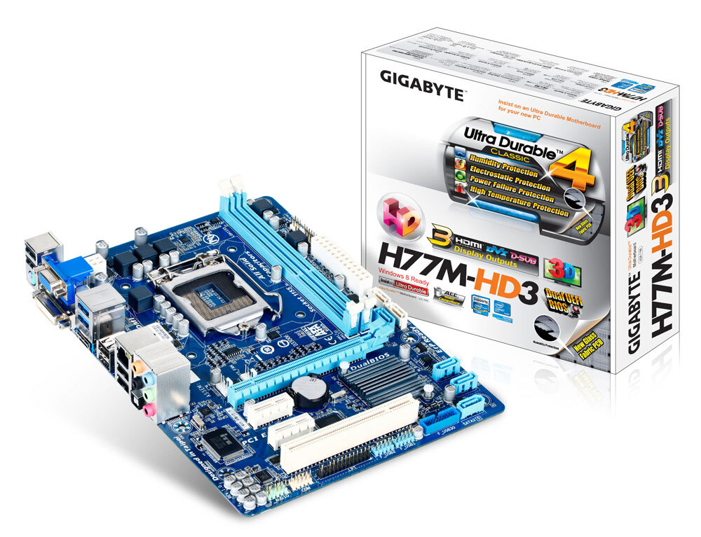 【未使用バルク品】GIGABYTE GA-H77-DS3H マザーボード/保管品