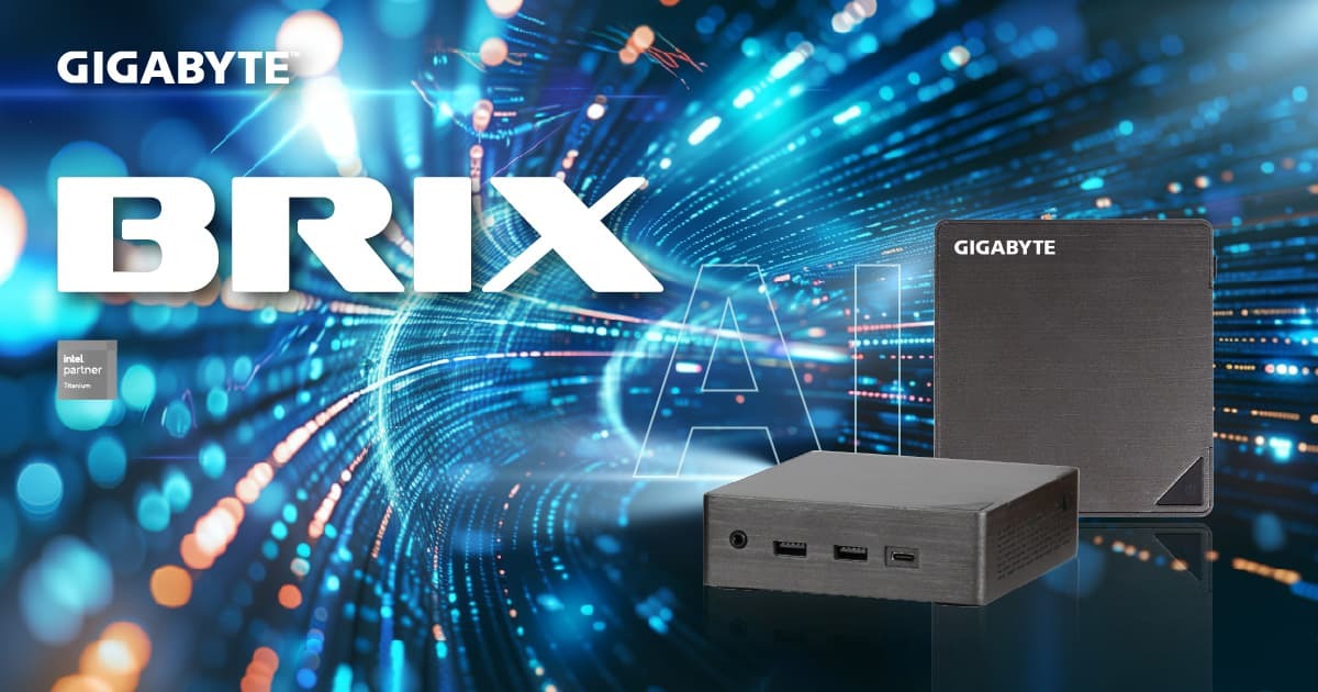 Tiny but Mighty! GIGABYTE's BRIX Mainstream Series AI Mini PC Now Available