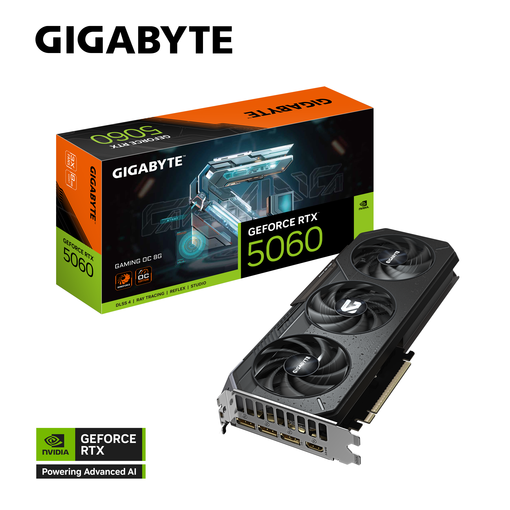GeForce RTX™ 5060 GAMING OC 8G｜AORUS - GIGABYTE Brasil