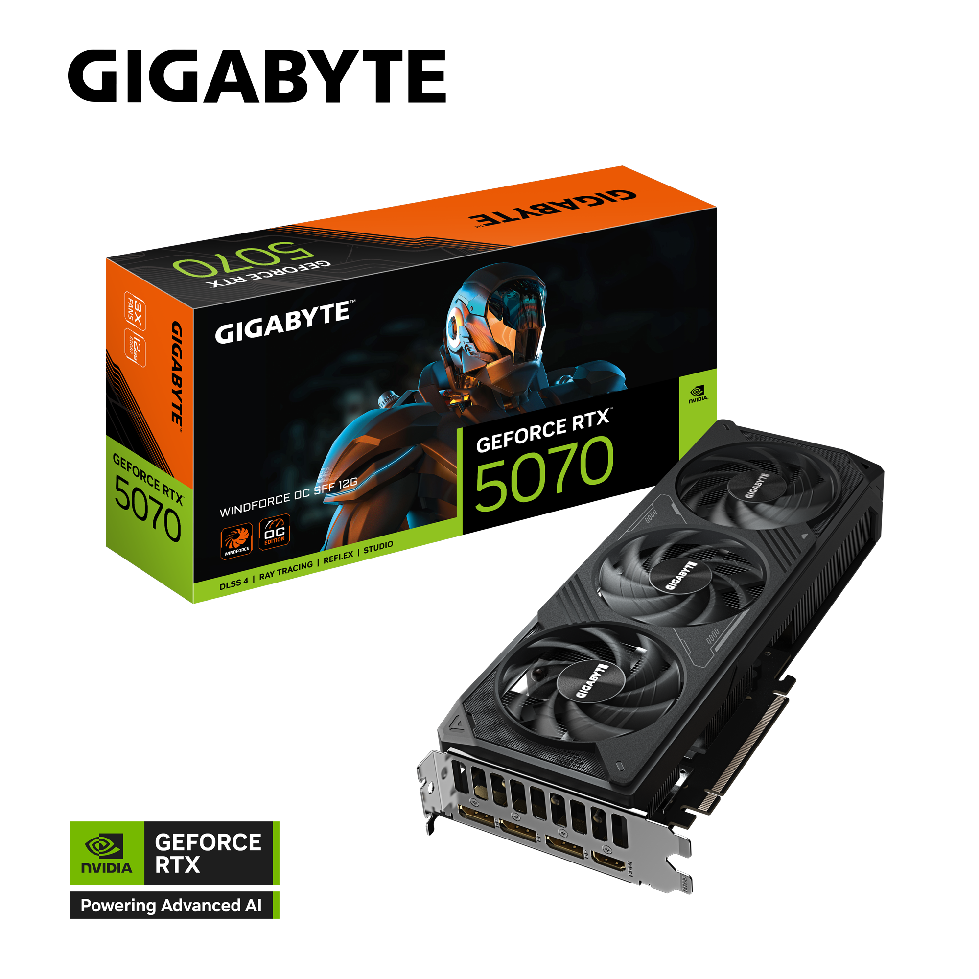 GeForce RTX™ 5070 WINDFORCE OC SFF 12G GeForce RTX™ 5070 WINDFORCE OC SFF 12G｜AORUS - GIGABYTE Panamá