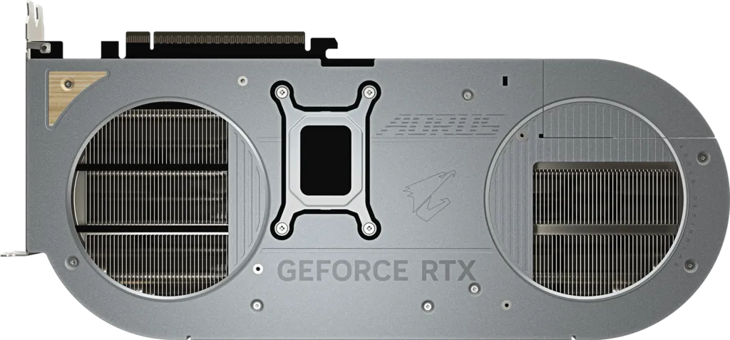AORUS GeForce RTX™ 5080 INFINITY WOOD 16G 背面散熱模組