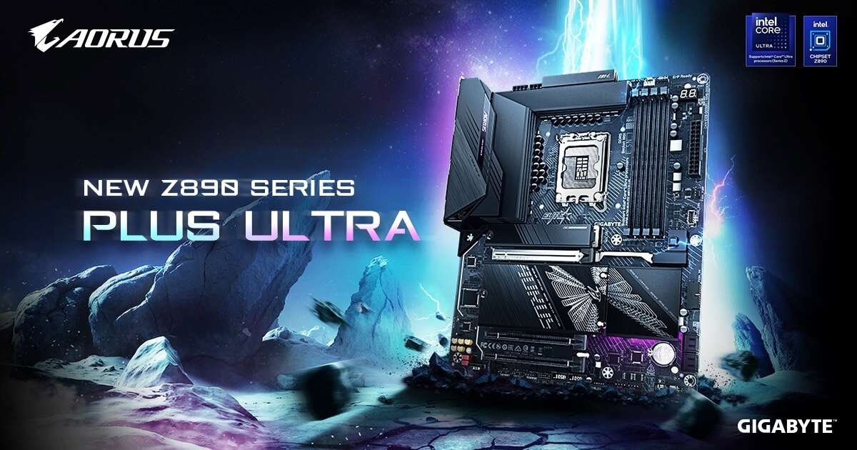 技嘉推出支援 Intel Core Ultra 200S PLUS 系列處理器與 CQDIMM 技術的 Z890 PLUS 系列主機板