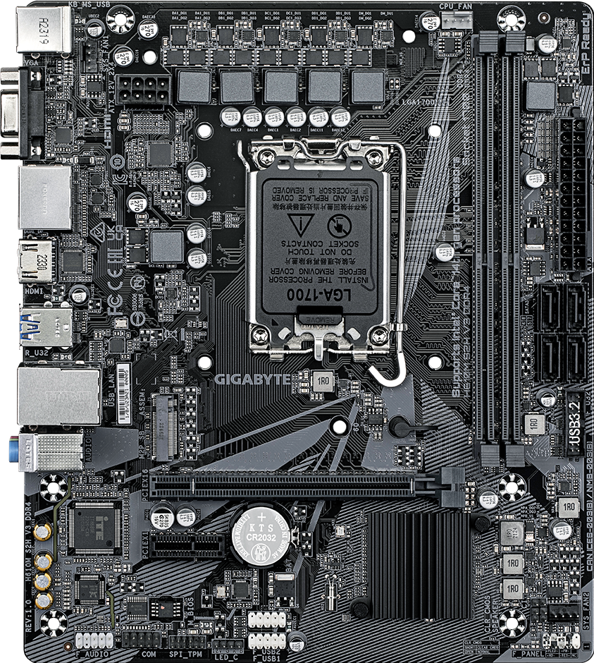 H610M S2H V3 DDR4 (Rev. 1.0) Motherboard - GIGABYTE Global