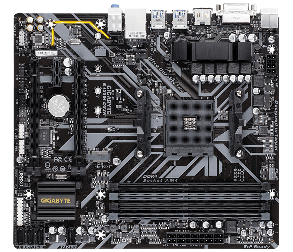 Motherboard b450 ds3h new arrivals